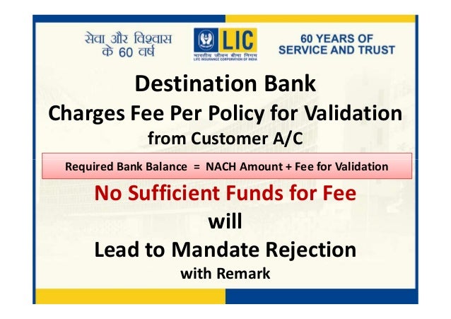 for form money zest nach TO FILL   FORM FORM NACH GUIDELINES THE LIC