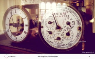 3
© Seyi Ogunyemi 2013
Messung von Nachhaltigkeit
 