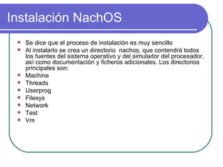 Nachos sistema operativo | PPT