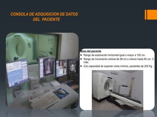 CONSOLA DE ADQUISICION DE DATOS
DEL PACIENTE
 