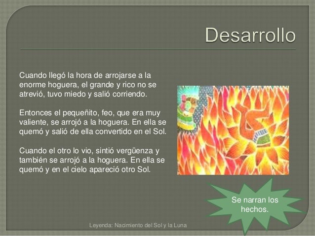 Nacimiento del sol y la luna