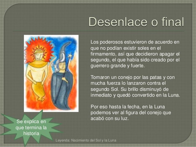 Nacimiento del sol y la luna
