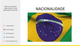NACIONALIDADE
 