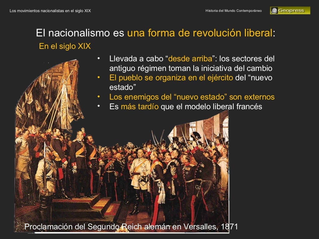 Nacionalismo. La ideología nacionalista en el siglo XIX