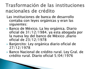 Nacionalización y privatización de la banca | PPSX