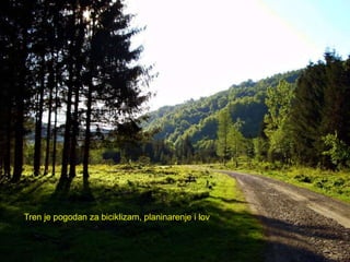 Tren je pogodan za biciklizam, planinarenje i lov
 