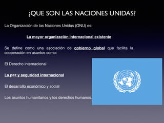 Historia y Rol de las Naciones Unidas ONU | PDF
