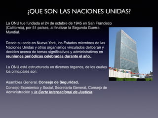 Historia y Rol de las Naciones Unidas ONU | PDF