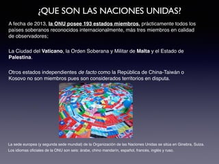 Historia y Rol de las Naciones Unidas ONU | PDF
