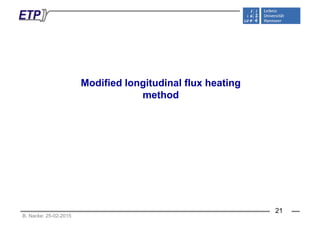 Modified longitudinal flux heating
method
B. Nacke: 25-02-2015
21
 