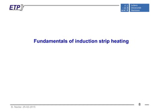 Fundamentals of induction strip heating
B. Nacke: 25-02-2015
8
 