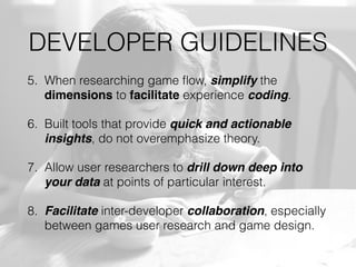 Games User Research, User Experience and Flow | PDF