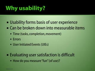 Evaluating Game Usability - How game research will change the face of software applications