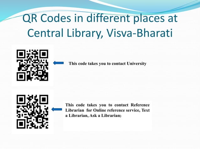 Application of QR Codes in Academic Libraries: With Special Reference ...