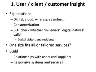 ppt - re-aligning library culture to meet user needs:... Strategies for smart libraries: building user-centred library and ...