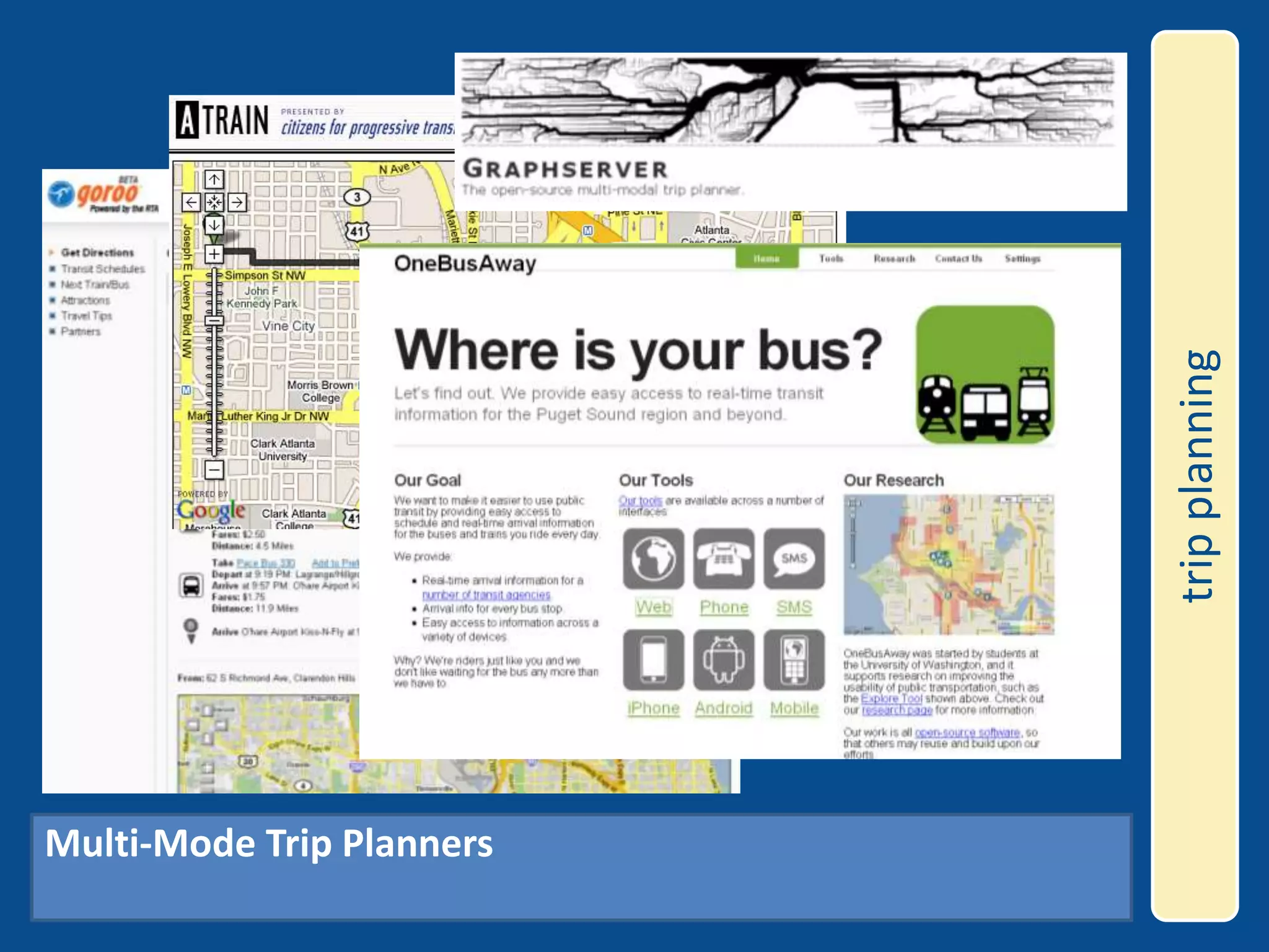 trip planningMulti-Mode Trip Planners