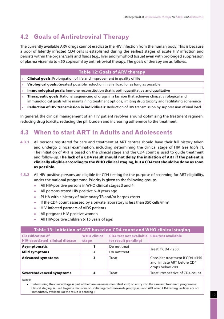 Naco guidelines for hiv aids management
