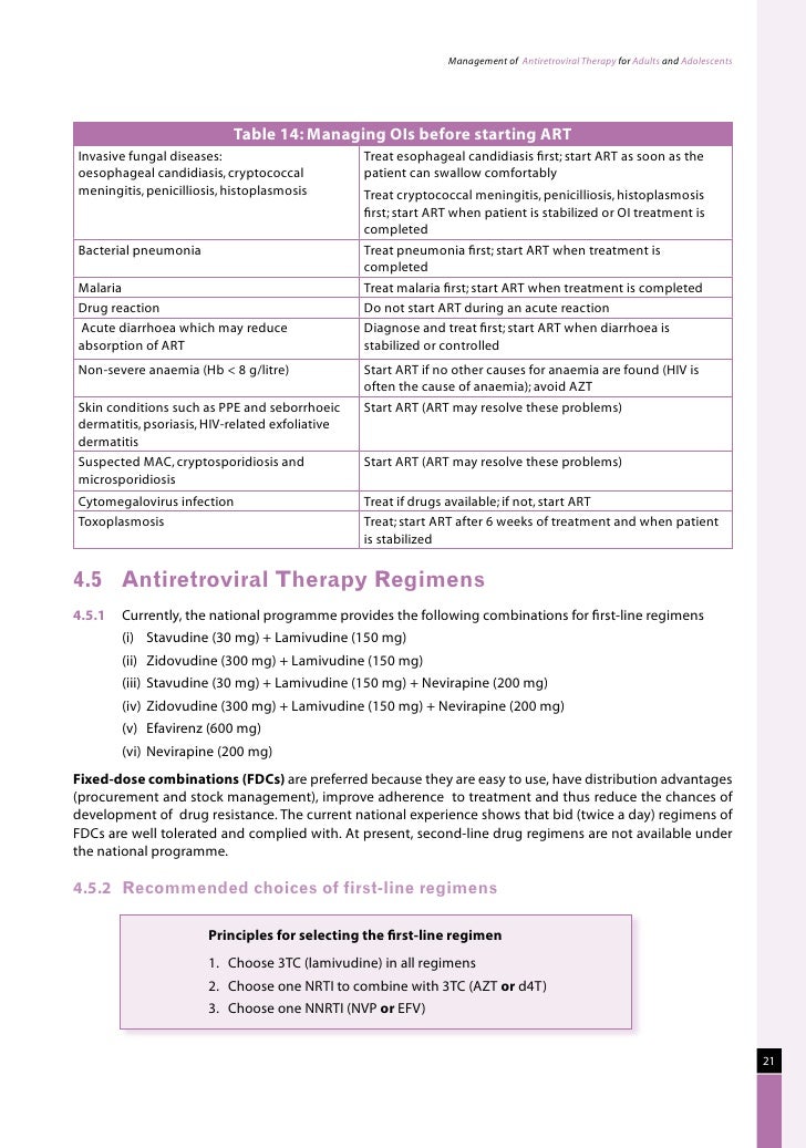 Naco guidelines for hiv aids management