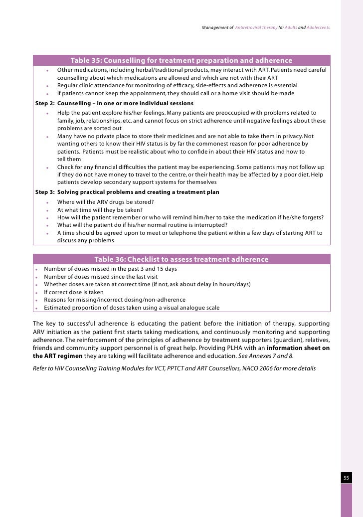 Naco guidelines for hiv aids management