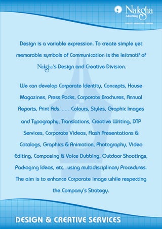 Naksha Advertising - Company Credentials