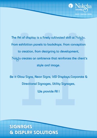 Naksha Advertising - Company Credentials