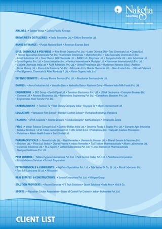 Naksha Advertising - Company Credentials