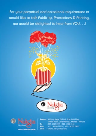 Naksha Advertising - Company Credentials