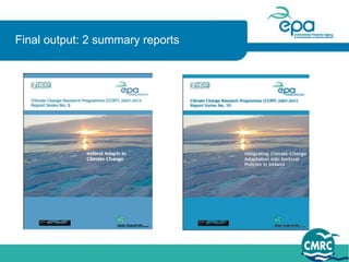 Final output: 2 summary reports
 