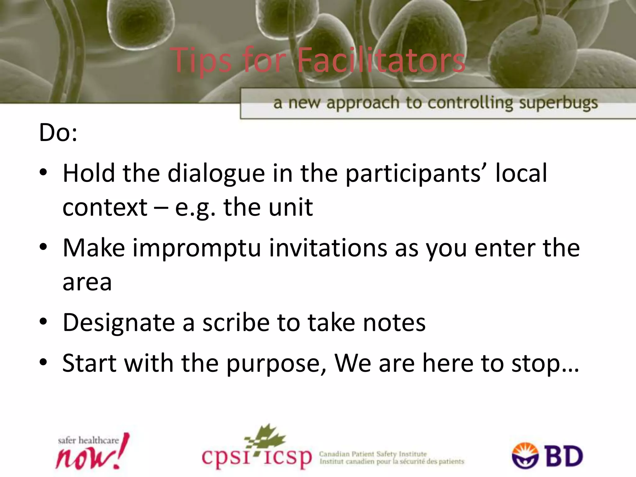 Sample QuestionsHow do you know or recognize when ____ the problem selected is present?How do YOU contribute effectively to solving the problem?What prevents you from doing this or taking these actions all the time?Is there anyone you know who is able to frequently___ solve the problem, overcoming barriers?Do you have any ideas?What needs to be done to make it happen? Any volunteers?Who else needs to be involved?