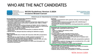ROLE OF NEO ADJUVANT CHEMOTHERAPY IN TRIPLE NEGATIVE BREAST CANCER | PPTX