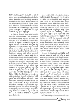13 PQÆã¨∞ì, 2013
g˜x ¿ãHõiOz Hõ$ëê‚+¨ìq∞ ~ÀA# J=Ú‡H˘x Láêkè á⁄O^Õ
‰õΩ@∞OÉÏÅ∞ L<åﬂ~Ú. J_»q Ñ¨O^Œ∞Å∞, HÀ`«∞Å∞, H˘O_≥OQÆÅ∞,
#Hõ¯Å∞, QÆ∞_≥¤Å∞QÆ∞Å∞, ‰õΩO^Õà◊√§, U^Œ∞Å∞, L_»∞=ÚÅ∞,
=ÚOwã¨Å∞, ~°Hõ ~°HÍÅ áê=ÚÅ∞ D QÆ∞@ìÖ’¡ rqã¨∞Î<åﬂ~Ú.
"ÕÅ UO_»∞¡QÍ "Õ@QÍà◊§ ã¨Ç¨Ï"åã¨O D QÆ∞@ìÅ`À q_»nÜ«∞
ÖËxk. [O`«∞=ÙÅ#∞, =∞#∞+¨µÅ#∞ J=∂O`«O q∞OˆQ H˘O_»
zÅ∞=Å∞ ‰õÄ_» D W#∞Ñ¨~åu QÆ∞@ìÖ’¡ L<åﬂÜ«∞x WHõ¯_»
„Ñ¨[Å∞ K≥|∞`«∞<åﬂ~°∞. D QÆ∞@ìÅ∞ áÈ`Õ g˜ Ñ¨iã≤÷u
UOHÍ"åÅx WHõ¯_ç „Ñ¨[Å∞ „Ñ¨tﬂã¨∞Î<åﬂ~°∞.
D QÆ∞@ìÅ∞ D „áêO`«OÖ’ #_çz# L^Œº=∂ÅxﬂO˜Ö’
„Ñ¨^è•# áê„`« áÈ+≤OKå~Ú. =ÚYºOQÍ U_»= x*ÏO HÍÅOÖ’
[iy# ~°*ÏHÍ~°¡ =ºuˆ~Hõ L^Œº=∞OÖ’ Wq „Ñ¨^è•# áê„`«
áÈ+≤OKå~Ú. KåO^•, <åQÍÑ¨Ó~üÅÖ’ WzÛ# tHõ∆}‰õΩ Ç¨ [Ô~·#
"å~°O^Œ~°∞ D QÆ∞@ìÅÖ’<Õ H˘O`«HÍÅO ~°Ç¨Ïã¨ºOQÍ LO_ç
tHõ∆}‰õΩ "≥à‹§"å~°∞. D „áêO`«OÖ’ Ñ‘Ñ¨ÙÖòû"å~ü áêsì
qÑ¨¡=HÍ~°ºHõÖÏáêÅ∞ qã¨ÎiOK«_®xH˜ D QÆ∞@ìÅ∞ ZO`«QÍ<À
^ÀÇ¨Ï^ŒO KÕ™ê~Ú. H˘`«ÎÑ¨e¡ „QÍ=∂xH˜ K≥Ok# =∂™êx
~°gO^Œ~ü, H˘OQÆÅ ã¨∞^è•Hõ~üÔ~_ç¤, QÆl˚ã¨OÑ¨`ü, ^•"≥∞~° „QÍ=∂xH˜
K≥Ok# Hõ_®i ~å=ÚÅ∞Å L^Œº=∞ „Ñ¨™ê÷#O WHõ¯_ç #∞O_Õ
„áê~°OÉèí"≥∞ÿOk. ÔH_çP~ü ^Œà◊ ã¨Éèí∞ºx #∞O_ç rq`åxﬂ
„áê~°OaèOz JOK≥ÅOK≥Å∞QÍ PÜ«∞# ~å„+¨ì Hõq∞© ã¨Éèí∞ºxQÍ
ZkQÍ~°∞. =∂™êx ~°gO^Œ~ü ‰õÄ_» HõsO#QÆ~ü lÖÏ¡ Hõq∞˜
ã¨Éèí∞ºxQÍ ZkQÍ~°∞. D QÆ∞@ìÖ’¡<Õ Ñ‘Ñ¨ÙÖòû"å~ü áêsìH˜ K≥Ok#
J<ÕHõ =ÚYº"≥∞ÿ# Ñ‘¡#sÅ∞ [iQÍ~Ú. Ç¨ï™êﬂÉÏ^£ ^ŒàÏxH˜
=∞iÜ«Ú Ñ¶¨∞<£Ñ¨Ó~ü ^ŒàÏxH˜ D QÆ∞@ìÅ∞ PÜ«Ú=Ù Ñ¨@∞ìQÍ
Ñ¨xKÕ™ê~Ú. D QÆ∞@ìÅÃÑ· Ñ‘Ñ¨ÙÖòû"å~ü áêsìH˜ L#ﬂ Ñ¨@∞ì`À
áÈbãπÅ#∞ =ÚÑ¨ÙÊuÑ¨ÊÅ∞ ÃÑ>ˇì"å~°∞. D QÆ∞@ìÖ’¡<Õ [iy#
|Å∞áêÅ ÖÁkÌ Z<£H“O@~üÖ’ ÉÁÖ’¡xÑ¨e¡ „QÍ=∂xH˜ K≥Ok#
Ñ‘Ñ¨ÙÖòû"å~ü áêsì Ç¨ï™êﬂÉÏ^£ ^Œà◊ ã¨Éèí∞º~åÅ∞ J~°∞} „áê}ÏÅ∞
=ke J=∞~°∞~åÖˇÿOk. D QÆ∞@ìÖ’¡ P„â◊Ü«∞O fã¨∞H˘x "≥àı§
„Hõ=∞OÖ’ [iyO^Õ ™È=∞^Õ=~°Ñ¨e¡ Z<£H“O@~ü. H˘O_»Ñ¨e¡
ã‘`å~å=∞Ü«∞º, ÔH.l.ã¨`«º=¸iÎ, QÆ}Ñ¨u ÖÏO˜"åà◊√¡ ‰õÄ_»
áêsìx qã¨ÎiOKÕ „Hõ=∞OÖ’ D QÆ∞@ìÖ’¡ L<åﬂ~°x WHõ¯_ç
L^Œº=∞HÍ~°∞Å∞ K≥|∞`«∞<åﬂ~°∞. WÑ¨Ê˜H© `≥ÅOQÍ} L^Œº=∞
HÍ~°∞Å∞ ‰õÄ_» ÉˇÿO_À=~üÅ HÀã¨O áÈbã¨∞Å∞ u~°∞QÆ∞`«∞#ﬂÑ¨ÙÊ_»∞
D QÆ∞@ìÖ’¡<Õ P„â◊Ü«∞O fã¨∞‰õΩO@∞<åﬂ~°∞. "ÕÅ „Ñ¨*ÏhHõO
L<åﬂ, =O^ŒÅ =∞Ok <åÜ«∞‰õΩÅ∞ L#ﬂ JO^Œ∞Ö’ XHõ¯
ÔH._ç.P~ü., =∂™êx ~°gO^Œ~ü ÖËHõáÈ=_»O ^Œ∞~°^Œ$+¨ìHõ~°=∞x
„Ñ¨[Å∞ K≥|∞`«∞<åﬂ~°∞.
W©=Å q_»∞^ŒÖˇÿ# „Ñ¨Éèí∞`«ﬁ L`«Î~°∞ﬁÅ „Ñ¨HÍ~°OQÍ ZÅ¯`«∞iÎ,
cè=∞^Õ=~°Ñ¨e¡, ^èŒ~°‡™êQÆ~ü =∞O_»ÖÏÅÖ’x 608, 609, 495,
291, 292, 496 ã¨ˆ~ﬁ <≥O|~°¡Ö’x W#∞Ñ¨~åu QÆ∞@ìÅ‰õΩ
K≥Ok# ^•^•Ñ¨Ù 342 ÃÇÏHÍì~°¡ Éèí∂q∞x qâßY ã‘ìÖòû‰õΩ
ˆHÏ~ÚOKå~°∞. ^•^•Ñ¨Ù W^ŒO`å ‰õÄ_» „Ñ¨Éèí∞`«ﬁ Éèí∂"Õ∞.
^•^•Ñ¨Ù 30UO_»¡ H˜O^Œ D Éèí∂q∞x WHõ¯_ç Éèí∂q∞ÖËx „Ñ¨[Å‰õΩ
Ñ¨OK«QÍ ÅHõ∆Å ~°∂áêÜ«∞Å∞ "≥zÛOz K«^Œ∞#∞ KÕã¨∞H˘x
™êQÆ∞Ü≥∂QÆº Éèí∂=ÚÅ∞QÍ =∂~°∞Û‰õΩ<åﬂ~°∞. HÍ|˜ì Z=ﬁiH˜
#+¨ìÑ¨iÇ¨ ~°O K≥e¡OKÕk Uq∞ LO_»HõáÈ=K«∞Û. XHõ "Õà◊ D
ã¨ˆ~ﬁ<≥O|~°¡Ö’x JÃã·<£¤ HÍx Éèí∂q∞ U"≥∞ÿ# ¿ãHõi¿ãÎ ^•xH˜
#+¨ì Ñ¨iÇ¨ ~°O „Ñ¨Éèí∞`«ﬁ ^èŒ~°Å „Ñ¨HÍ~°OQÍ K≥e¡™êÎ~å? ÖË^•?
`≥eÜ«∞^Œ∞. JÖÏ [iy`Õ `«=∞ ‰õΩ@∞OÉÏÅ‰õΩ P`«‡Ç¨Ï`«ºÖË
â◊~°}ºO JO@∞<åﬂ~°∞. HÍx "ÕÅ UO_»∞¡QÍ D QÆ∞@ìÅÃÑ·
P^è•~°Ñ¨_ç rqã¨∞Î#ﬂ "Õ∞HõÅ HÍÑ¨~°¡‰õΩ, Q˘„Ô~ÅHÍÑ¨~°¡‰õΩ, Ñ¨â◊√=ÙÅ
HÍÑ¨~°¡‰õΩ, =∞`«ûºHÍ~°∞Å‰õΩ, |∞@ìÅ∞ JÅ∞¡‰õΩ<Õ "åà◊§‰õΩ,
"Õ@QÍà◊§‰õΩ, ‰õΩ=∞‡~°∞Å‰õΩ, Z„~°=∞˜ì J=Ú‡‰õΩ<Õ "åiH˜, Ñ¨O_»∞¡,
Ñ¶¨ÖÏÅ∞, HÍÜ«∞Å∞ ¿ãHõiOz J=Ú‡‰õΩ<Õ "åiH˜ U q^èŒOQÍ
#+¨ìÑ¨iÇ¨ ~°O K≥e¡™êÎ~°∞?
D QÆ∞@ìÅ#∞ `«qﬁf¿ã „Hõ=∞=ÚÖ’ WHõ¯_» ÉˇxÑ¶≤ˆH+¨<£ áê¡Oò
ÃÑ_»`å=∞x JO@∞<åﬂ~°∞. JO>Ë P áê¡Oò ^•ﬁ~å =Ú_ç
W#∞=Ú Ñ¨^•~å÷xﬂ W`«~° Ñ¨^•~å÷Å`À "Õ~°∞ KÕ™êÎ~°#ﬂ=∂@.
Pq^èŒOQÍ =KÕÛ "Õ¿ãì*ò 100 ÖÏsÅ‰õΩ 60 ÖÏsÅ∞ LO@∞Ok.
D q^èŒOQÍ ÉˇxÑ¶≤ˆH+¨<£ KÕ¿ã „Hõ=∞=ÚÖ’ qÑ¨s`«"≥∞ÿ# ^èŒ∂o
K≥Åˆ~QÆ∞`«∞Ok. „Ñ¨Éèí∞`«ﬁO ¿ãHõiOK«x Ñ¨iã¨~° Éèí∂=ÚÅÖ’
^•^•Ñ¨Ù 5H˜.g∞ =~°‰õΩ Ñ¨_ç "≥ÚHõ¯Å∞ "≥ÚÅ==Ù, Ñ¨O@Å∞
Ñ¨O_»=Ù. =∞i giH˜ Z=ﬁ~°∞ #+¨ìÑ¨iÇ¨ ~°O W™êÎ~°∞? D ^èŒ∂o
Ñ¨iã¨~° „QÍ=∂ÅÖ’ Ñ¨_ç J<ÕHõ H˘`«Î, H˘`«Î ~ÀQÍÅ∞,
TÑ¨iu`«∞ÎÅ‰õΩ K≥Ok# [|∞ƒÅ∞ =™êÎ~Ú. g˜H˜ Z=ﬁ~°∞
ÉÏ^èŒ∞ºÅ∞? JO^Œ∞Ö’ [iˆQ ÉÏO|∞¿ÑÅ∞à◊§ ^•ﬁ~å Ñ¨iã¨~°
„QÍ=∂Å WO_»∞¡ c@Å∞"å~°∞`å~Ú. QÆ~°ƒù„™ê"åÅ∞ [~°∞QÆ∞`å~Ú.
`≥ÅOQÍ}Ö’x FÃÑ<£HÍãπì QÆ#∞ÅÖ’ „Ñ¨ã¨∞Î`«O W=xﬂ
[~°∞QÆ∞`«∞<åﬂ~Ú. JHõ¯_ç „Ñ¨[Å∞ Z^Œ∞~˘¯O@∞#ﬂ ã¨=∞ã¨ºÖË
WHõ¯_ç „Ñ¨[Å∞ Z^Œ∞~À¯É’`«∞<åﬂ~°x „QÆÇ≤ÏOz# „Ñ¨[Å∞ D
QÆ∞@ìÅ∞ =∂ „áê}O`À ã¨=∂#O, '=∂ „áê}ÏÅ∞ fã≤<å
XÑ¨ÙÊ‰õΩOÏO HÍx D QÆ∞@ìÅ#∞ `«~°eOK«=^Œ∞Ì— Jx <≥uÎ
<À~°∞ "≥Ú`«∞Î‰õΩO@∞<åﬂ~°∞. WHõ¯_» QÆ#∞Å∞ `«qﬁ`Õ Éèí∂QÆ~°ƒù[ÖÏÅ∞
WOH˜áÈ=_»"Õ∞HÍ^Œ∞, Éèí∂HõOáêÅ∞ =KÕÛ „Ñ¨=∂^ŒO`À áê@∞QÍ
D „áêO`«=∞O`« Z_®iQÍ =∂~°∞`«∞Ok.
ã≤OQÆˆ~}˜ FÃÑ<£HÍã¨∞ìÅ q^èŒﬁOã¨O =Å¡ =∞# =∞O^Œ=∞„i,
 