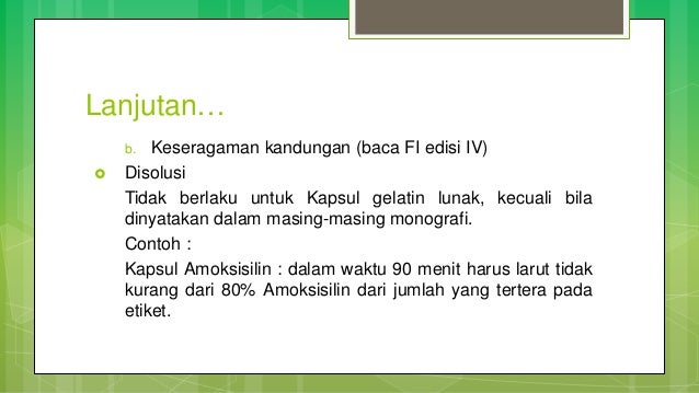 Sediaan obat Kapsul