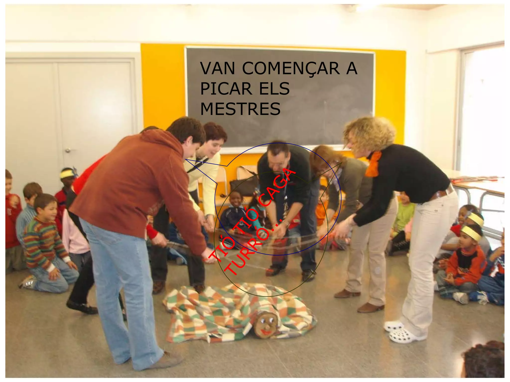 VAN COMENÇAR A PICAR ELS MESTRES TIÓ TIÓ CAGA TURRÓ... 