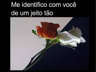 Me identifico com você de um jeito tão profundo.... 