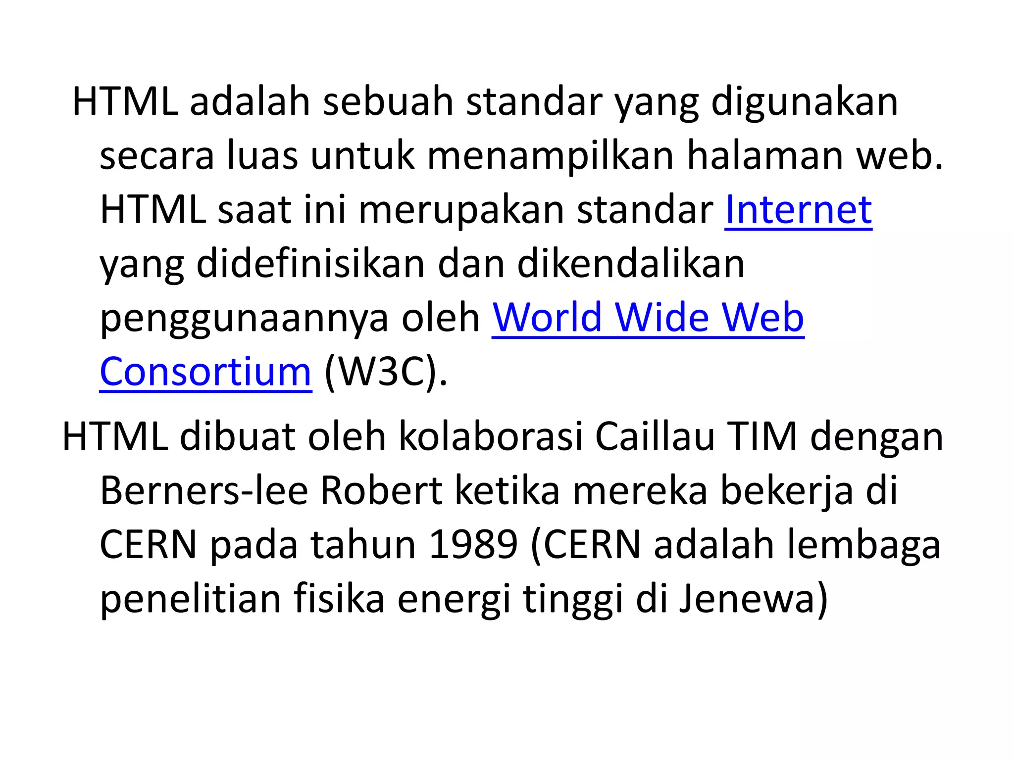 pengertian url, html, hyperlink dan jenis web browser | PPT