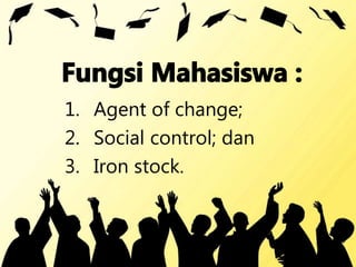 1. Agent of change;
2. Social control; dan
3. Iron stock.
 