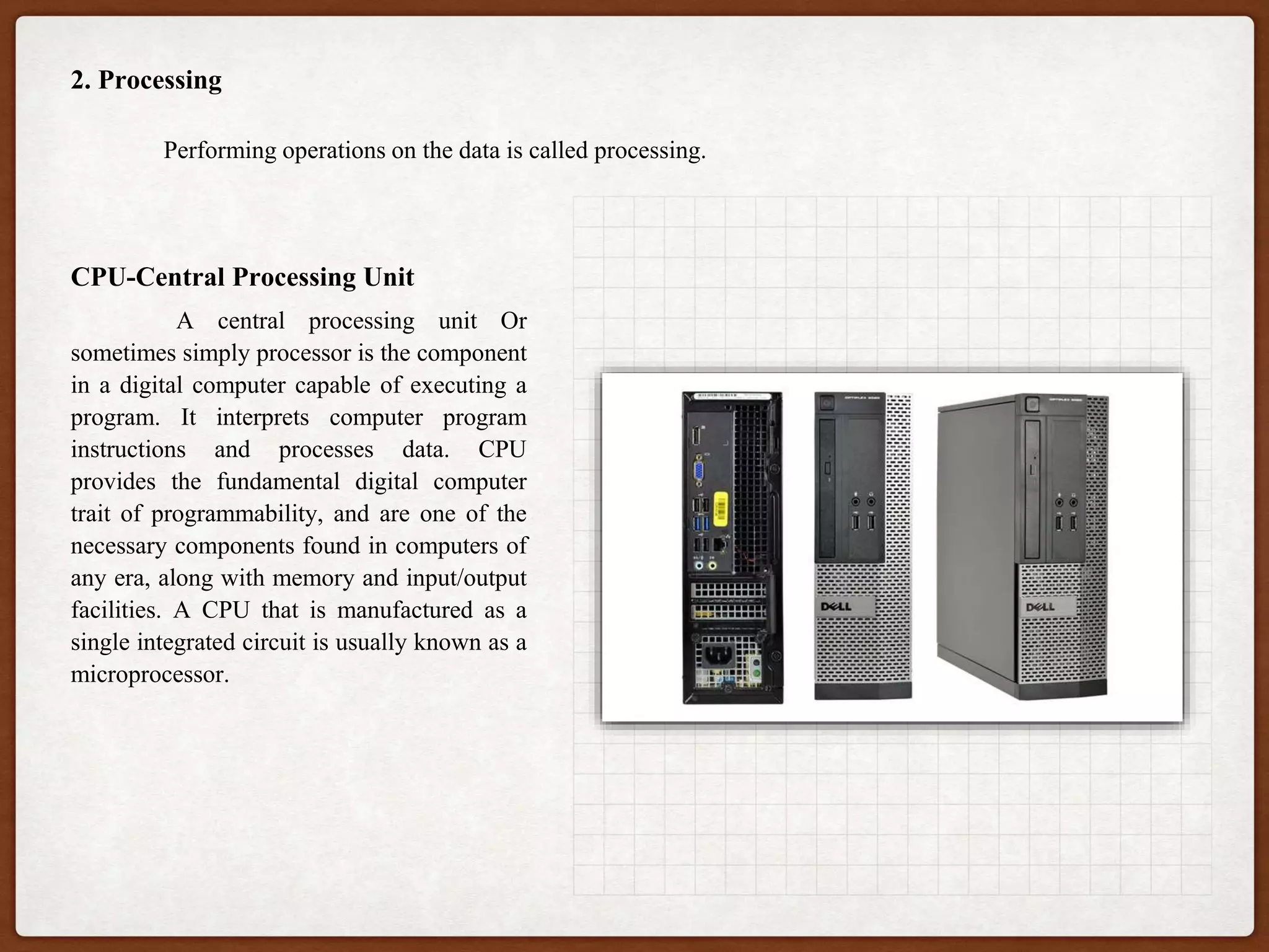 Information processing cycle | PPTX