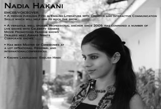 Nadia hakani anchor-games jockey