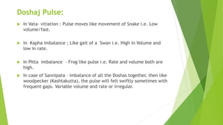 Nadi Pariksha - Ayurvedic Pulse Examination | PPT