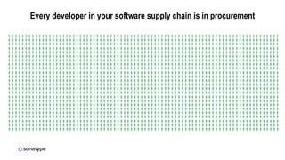 Every developer in your software supply chain is in procurement
 
