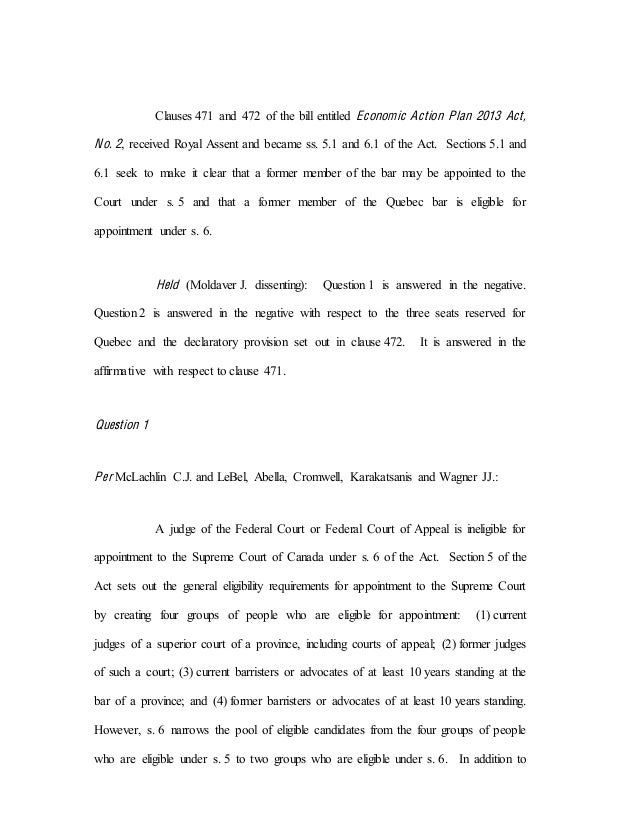 who appoints the judges of the supreme court of canada