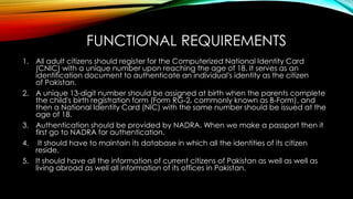 Nadra Software NADRA In Software Development | PPTX
