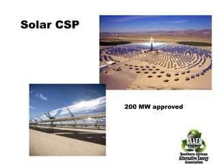Solar CSP
200 MW approved