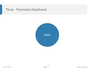 Seite www.consol.de
Thruk - Panorama Dashboard
28.11.2013
23
DEMO
 