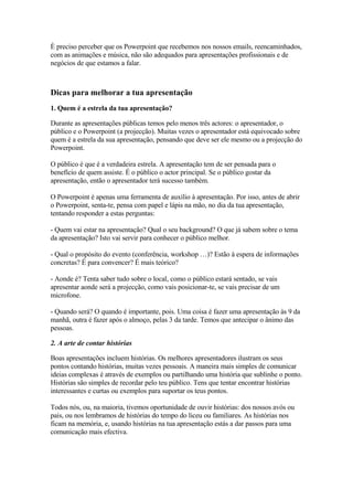 Na Era Do Powerpoint