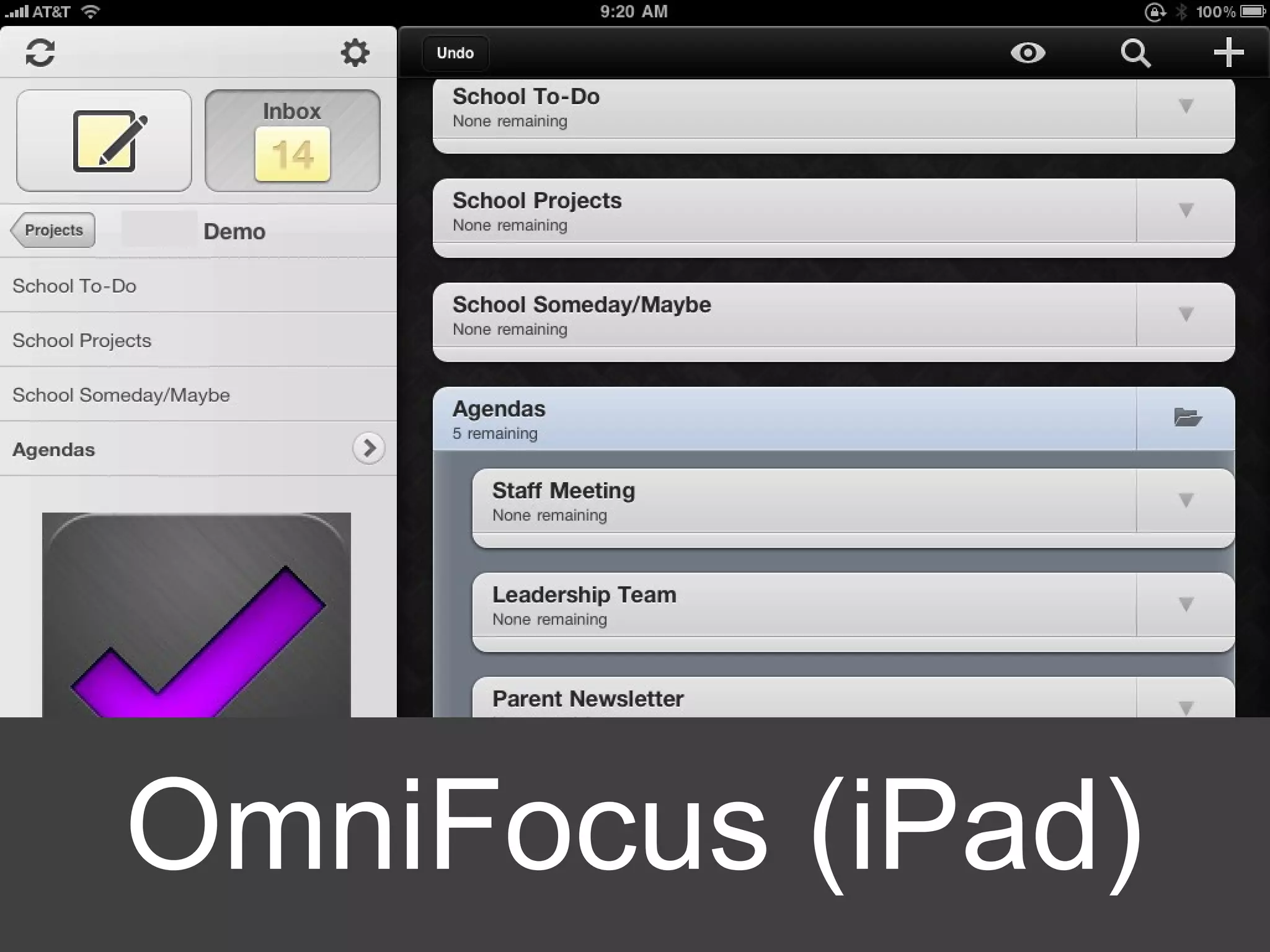 OmniFocus (iPad) 