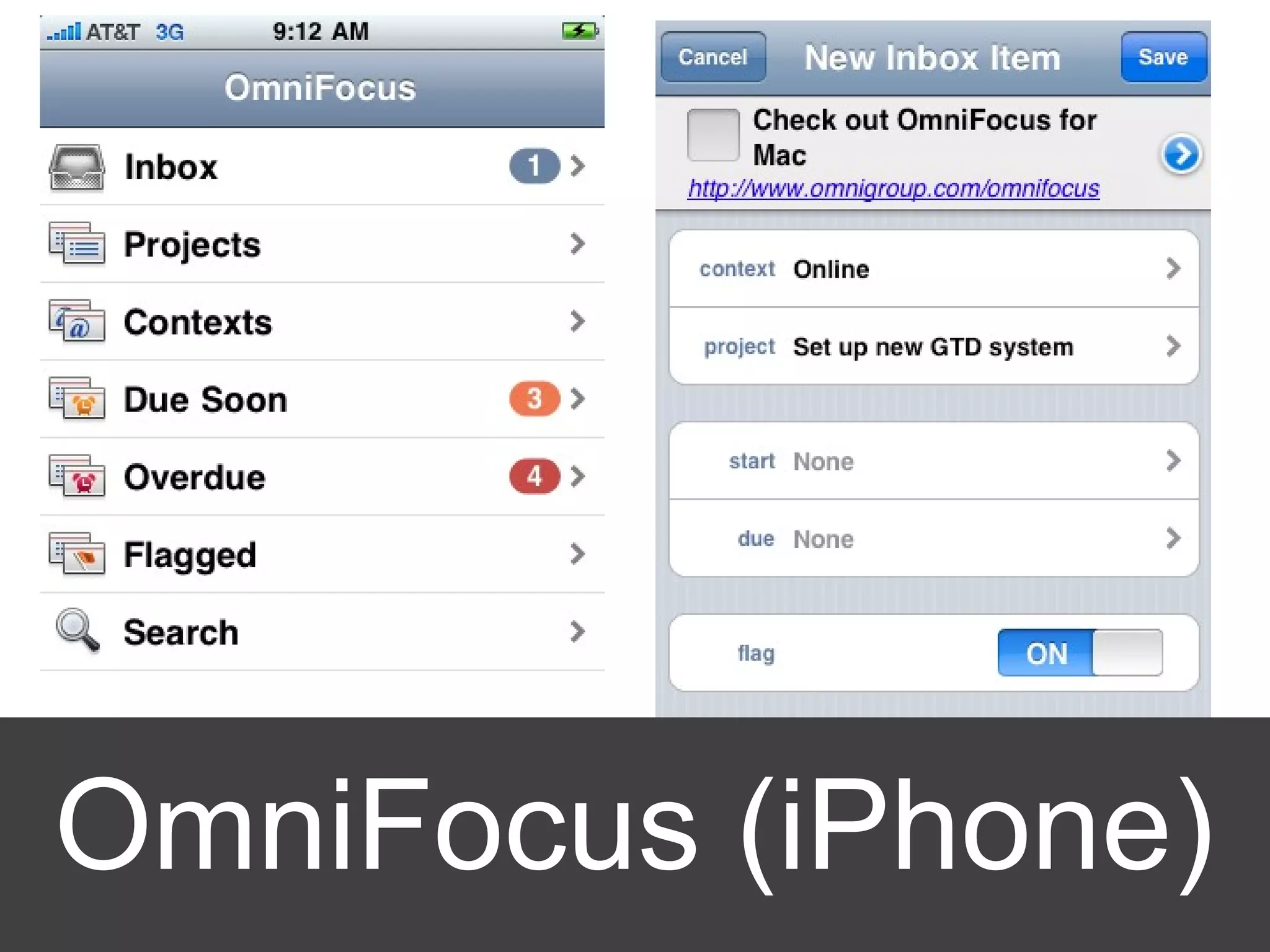 OmniFocus (iPhone) 