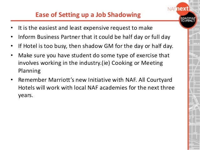 work shadowing