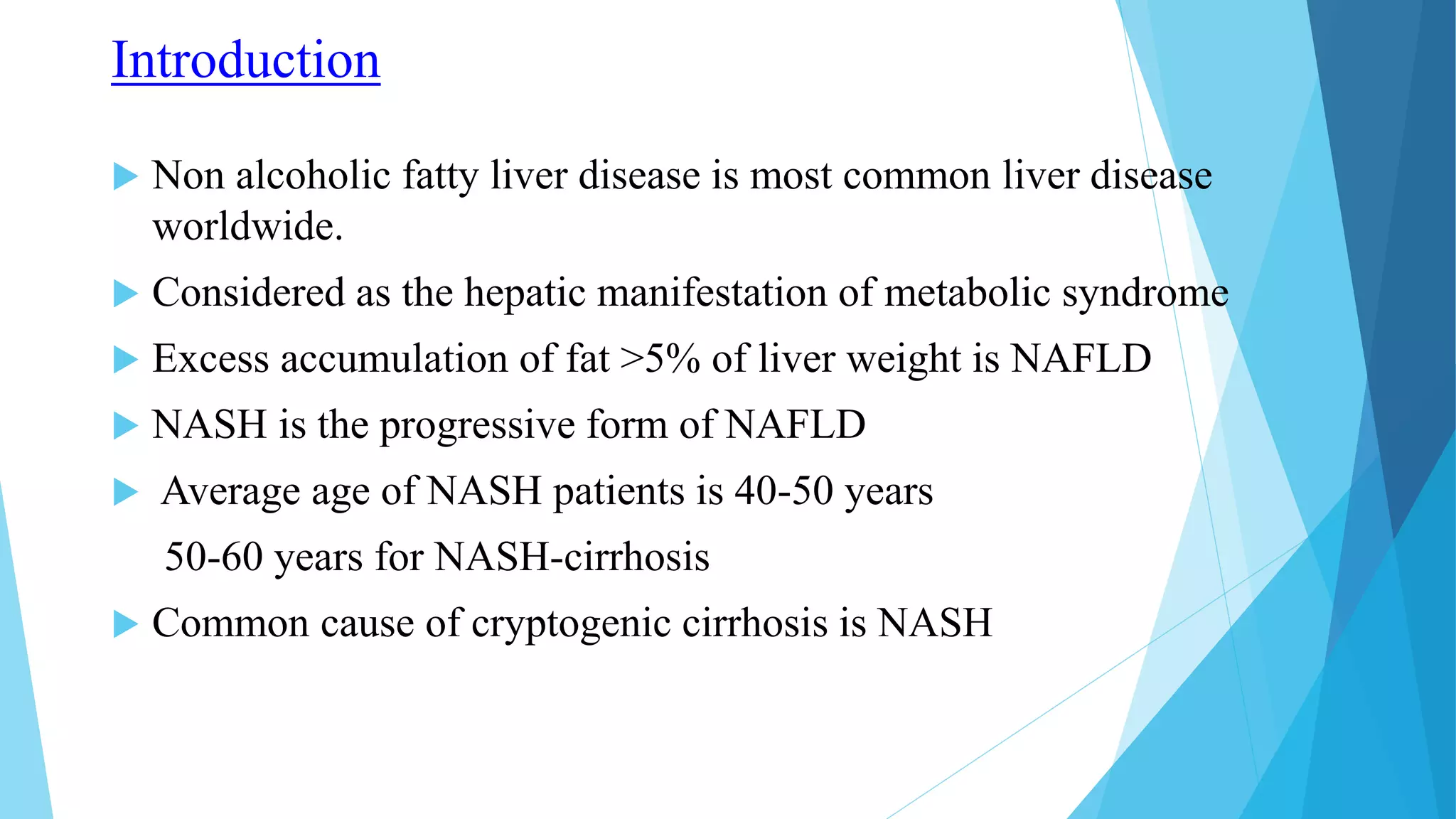 Non Alcoholic Fatty Liver Disease | PPTX