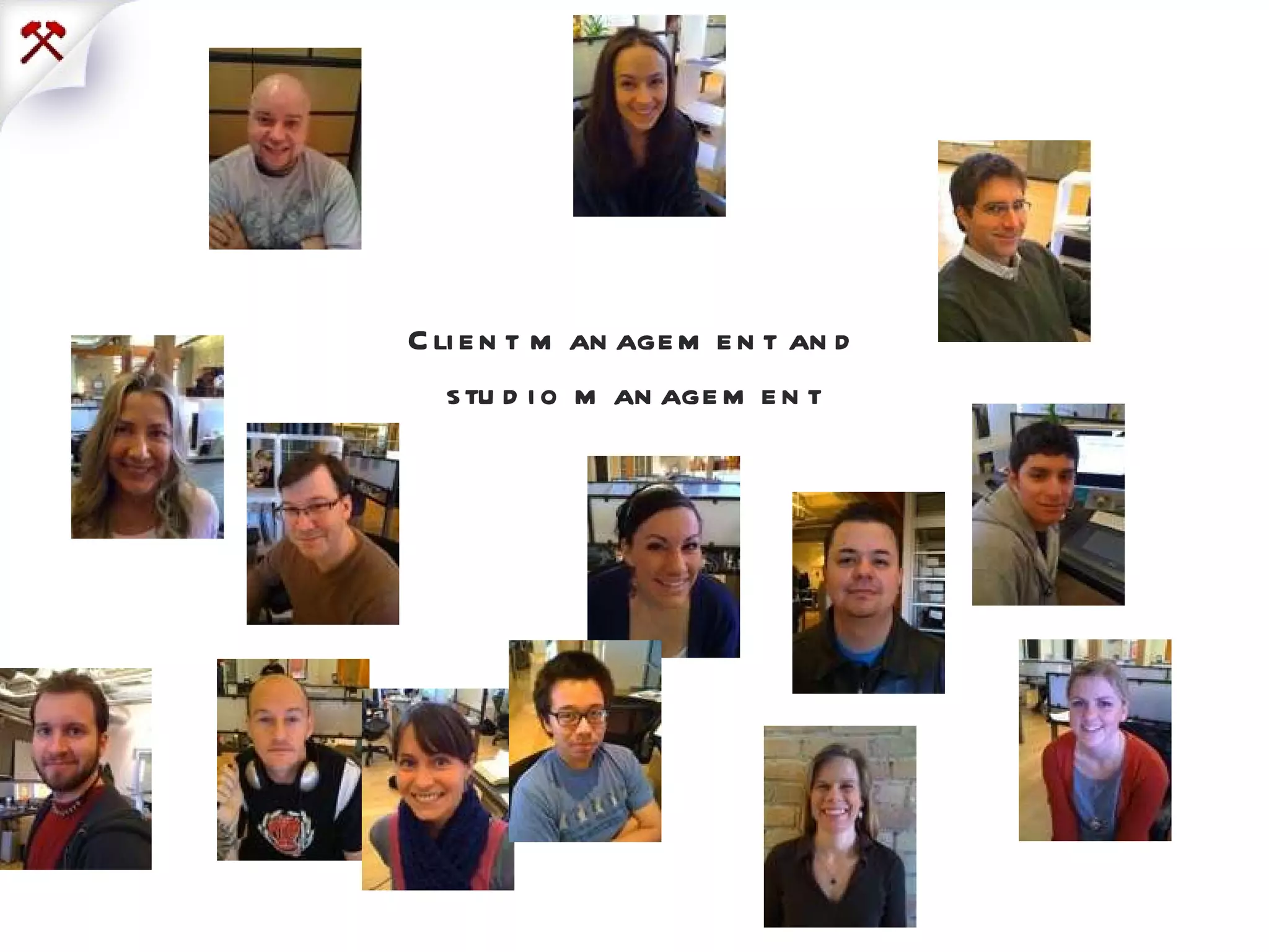 Client management and studio management 